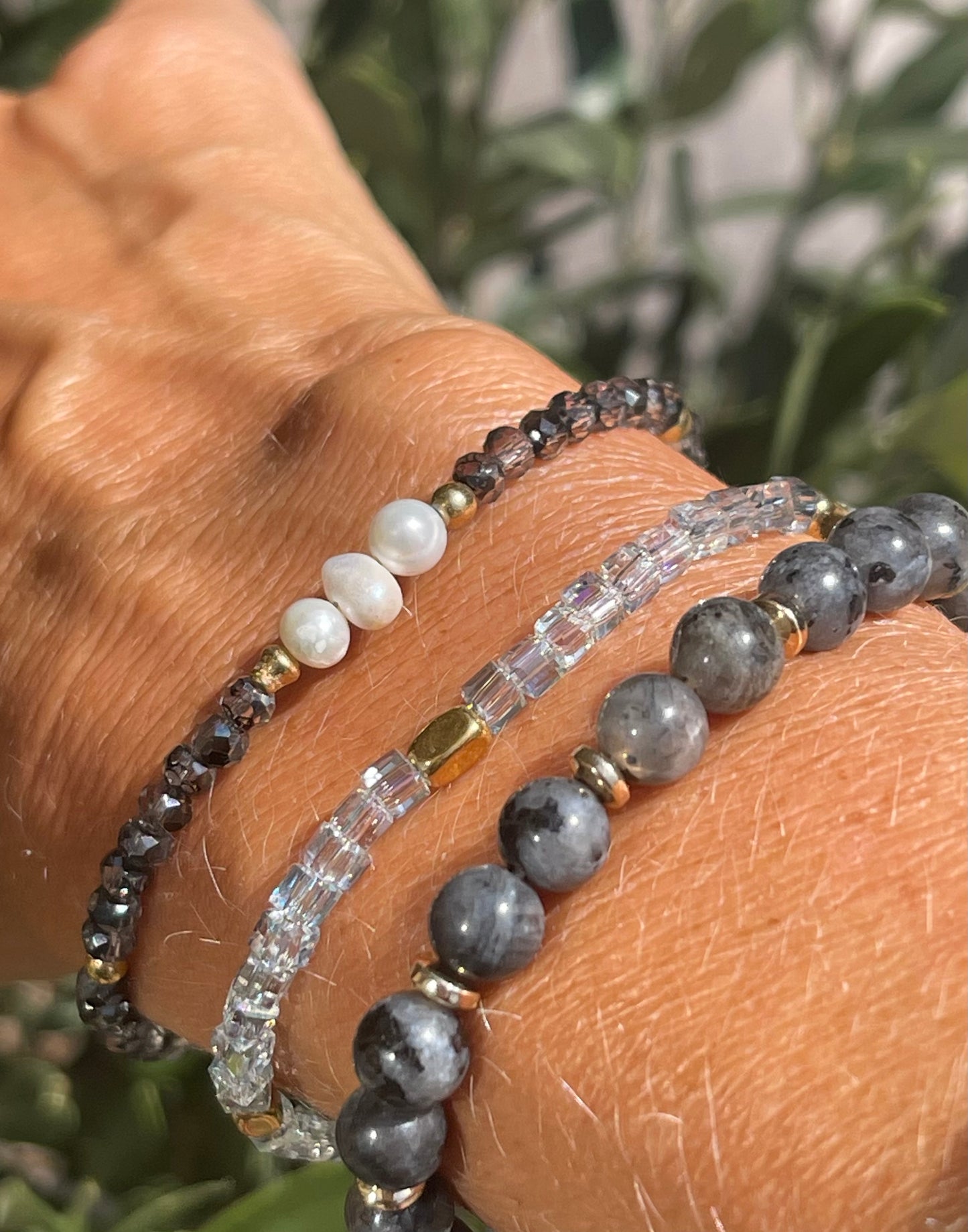 Armbånd GISELE grey – Sæt med 3 stk