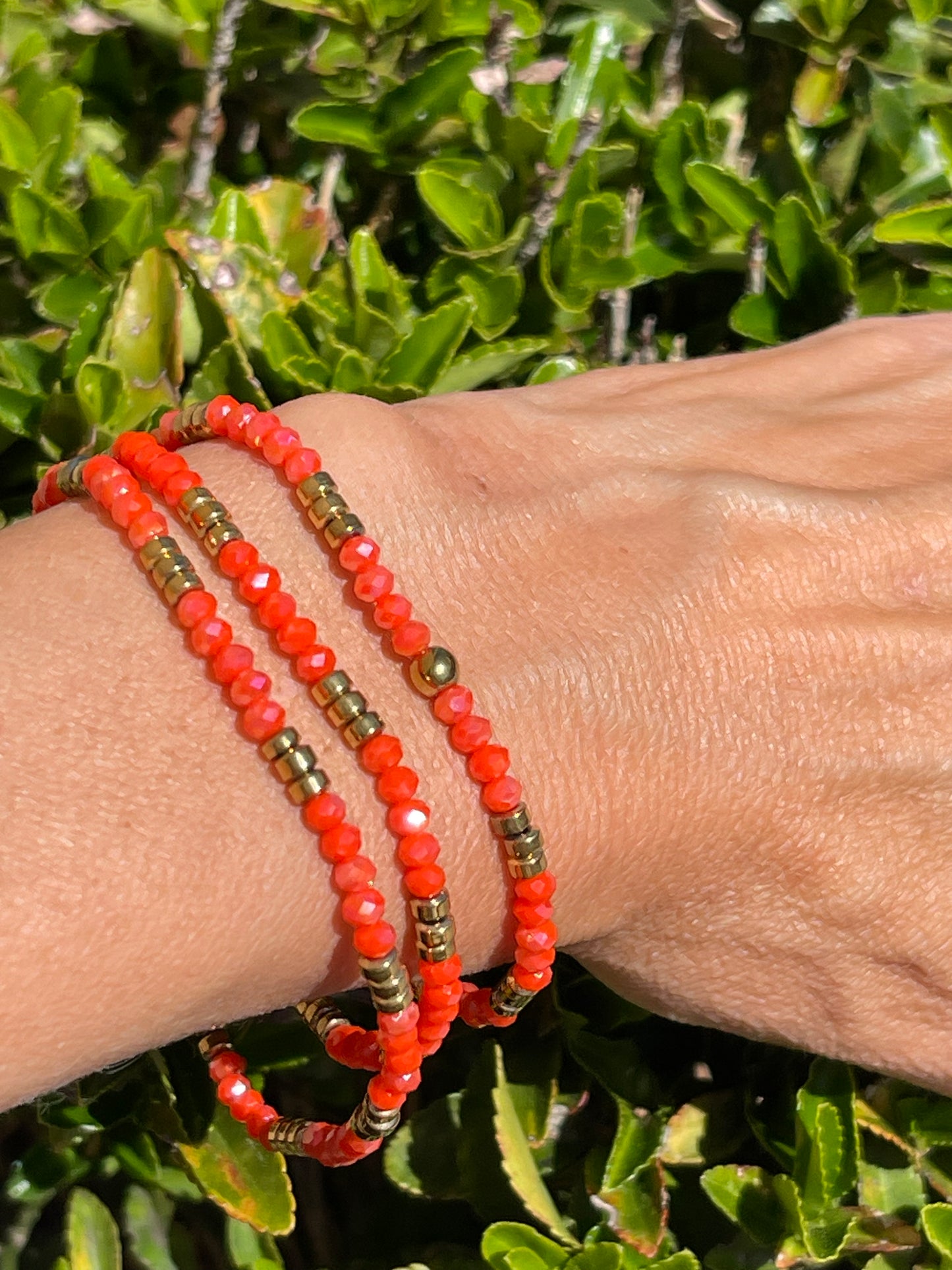 Armbånd Merle Orange - Sæt med 3 stk