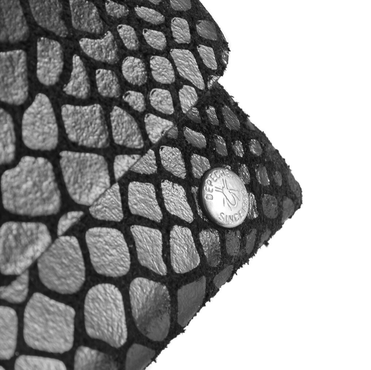 Pung Aura small - Black croco