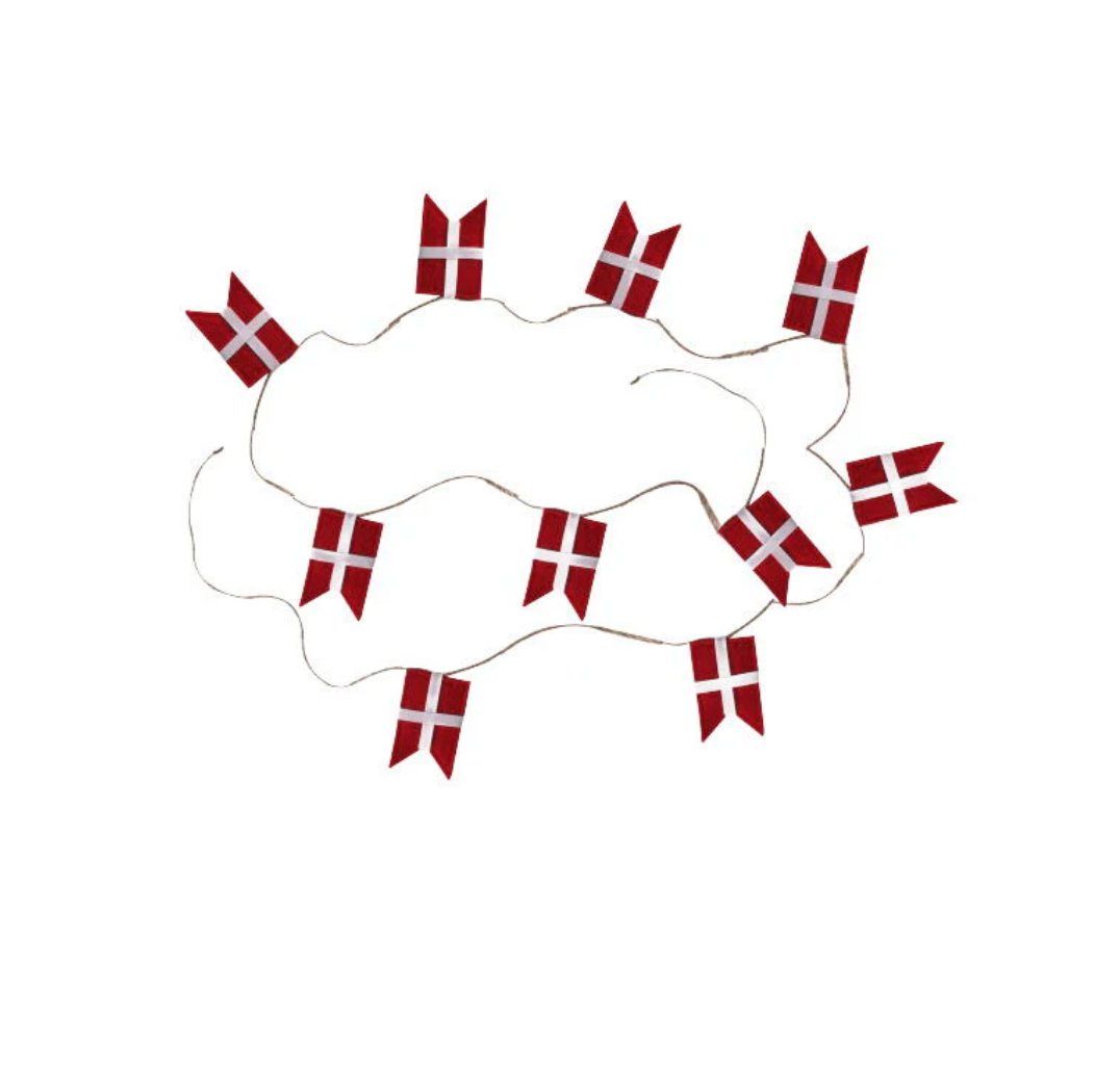 Guirlande med flag - 10 flag