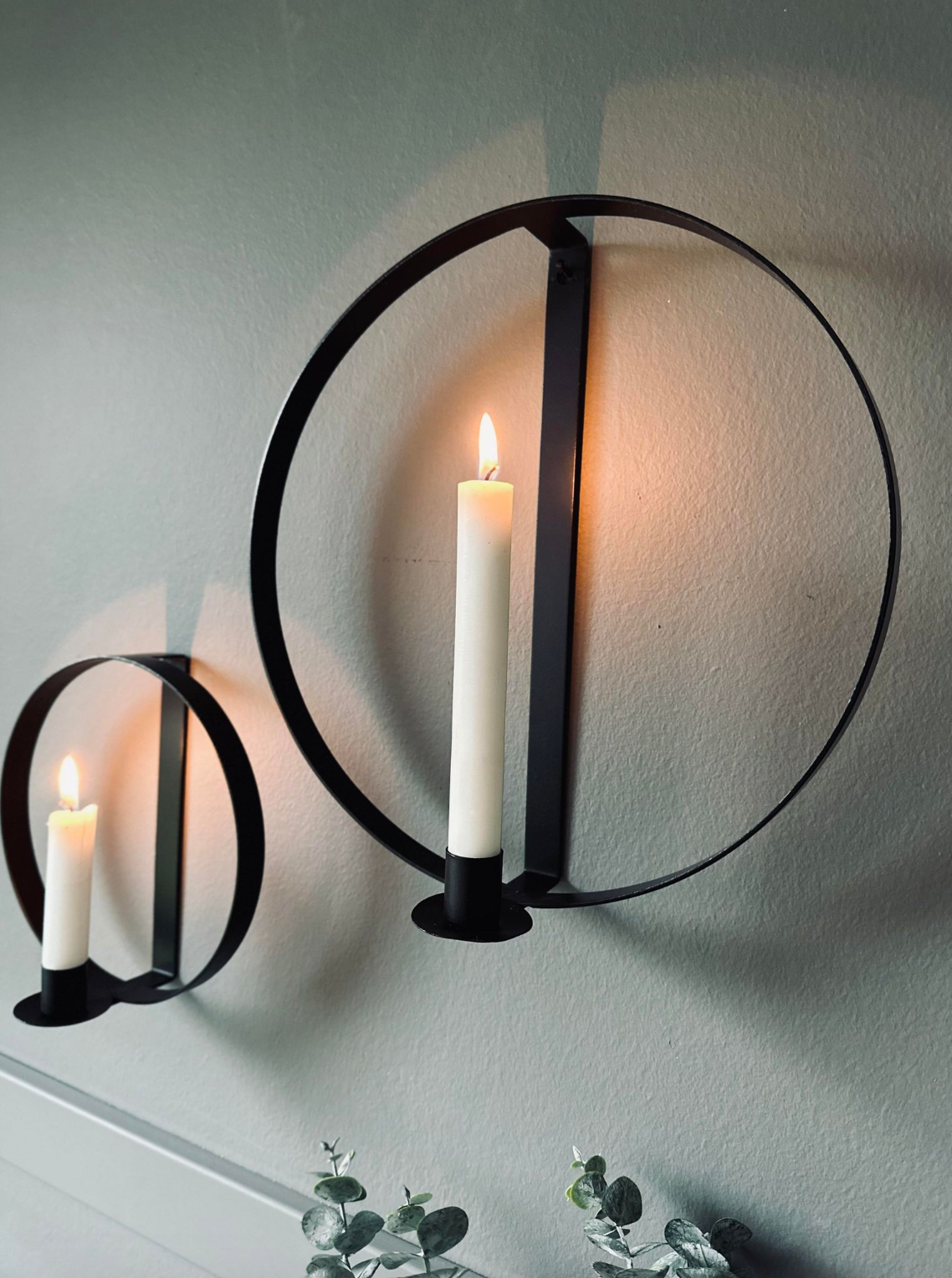 Ring til stagelys - Sæt af 2 stk