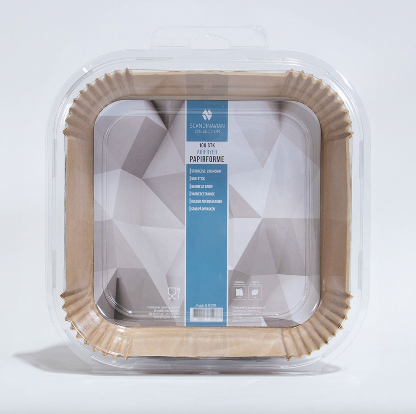 Airfryer Papirforme, Firkantet - 100 stk.