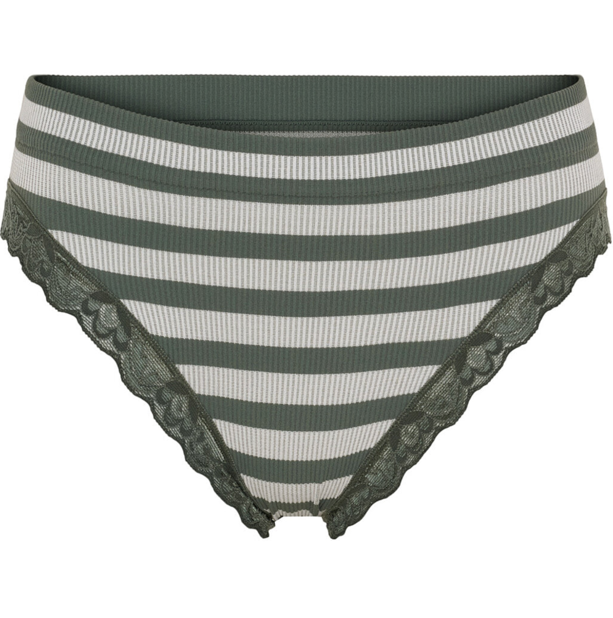 Trusser ISA stripe rib - Oliven