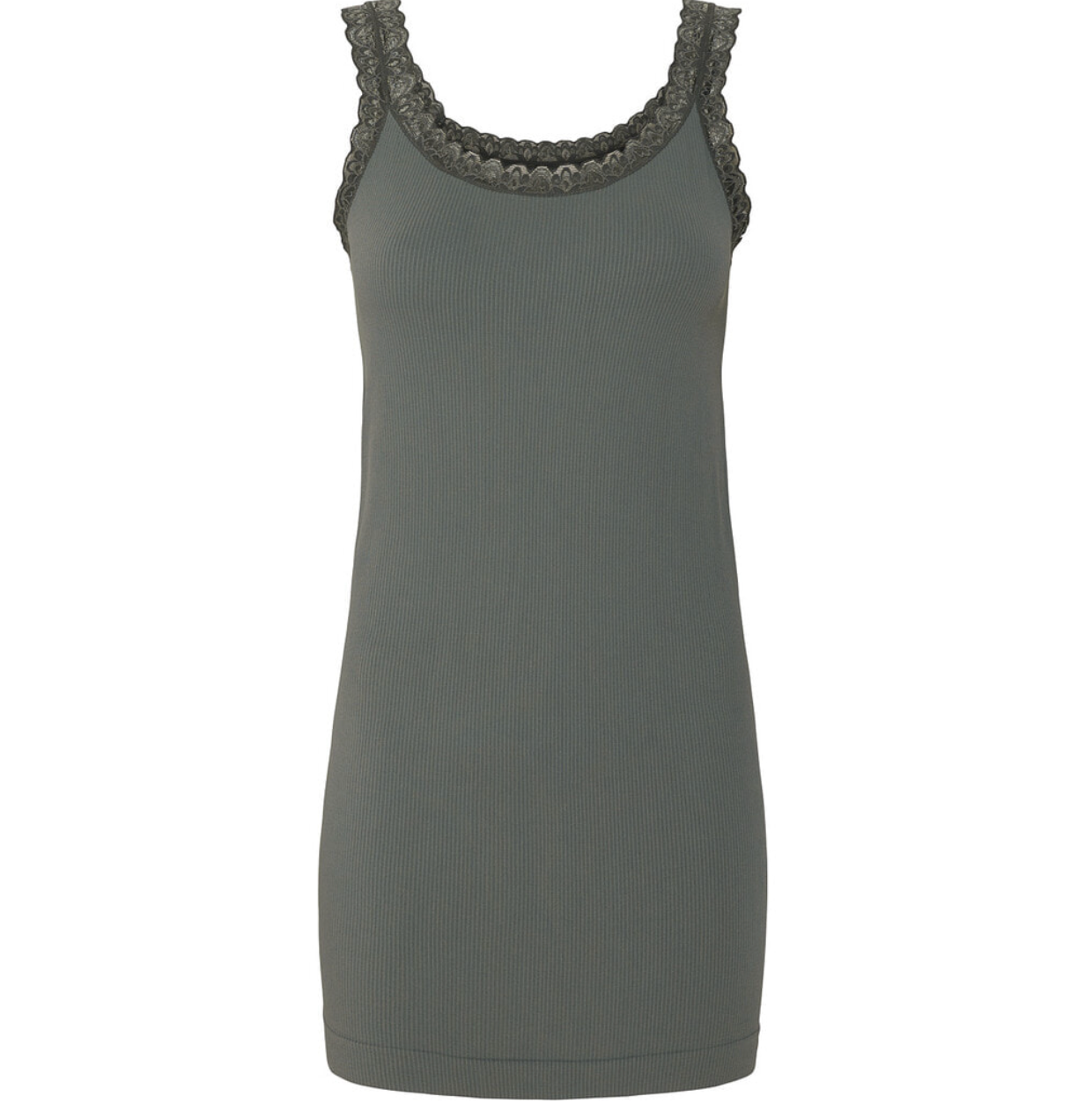 Frida Top Long - Oliven