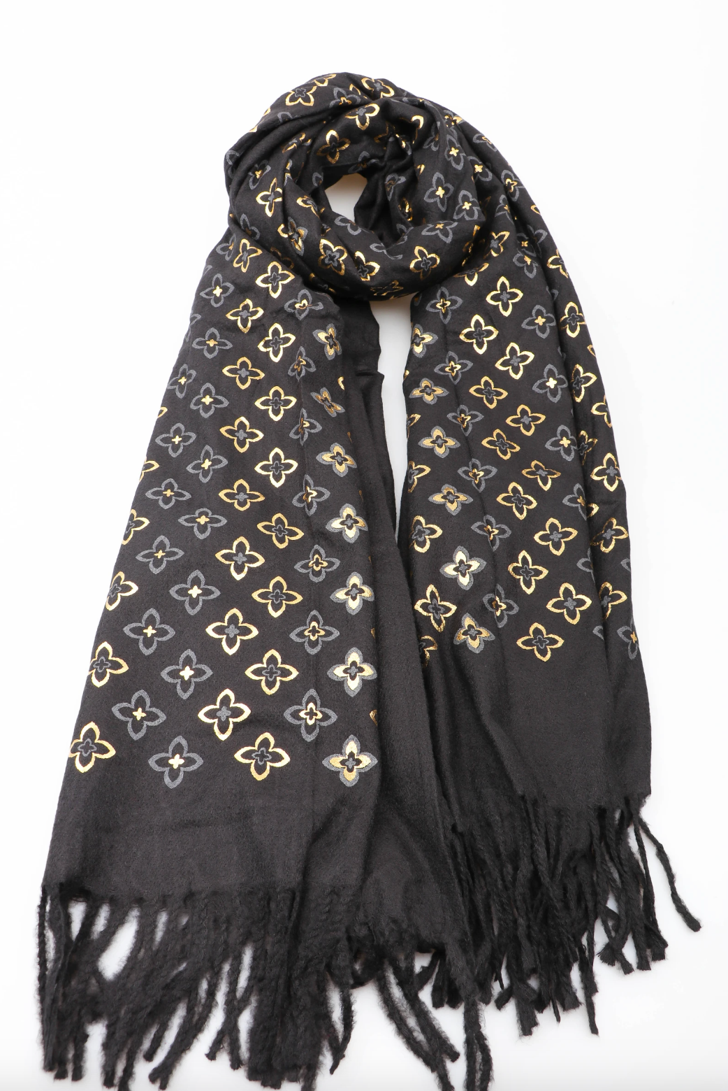 Tørklæde - Black / Gold
