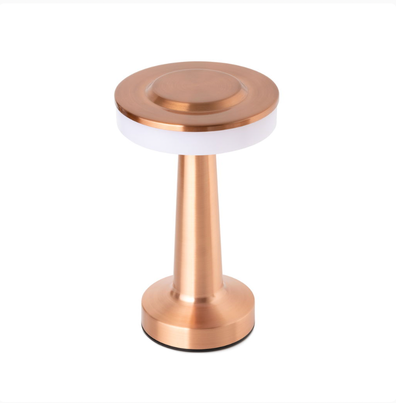 Udendørs touch bordlampe, kobber