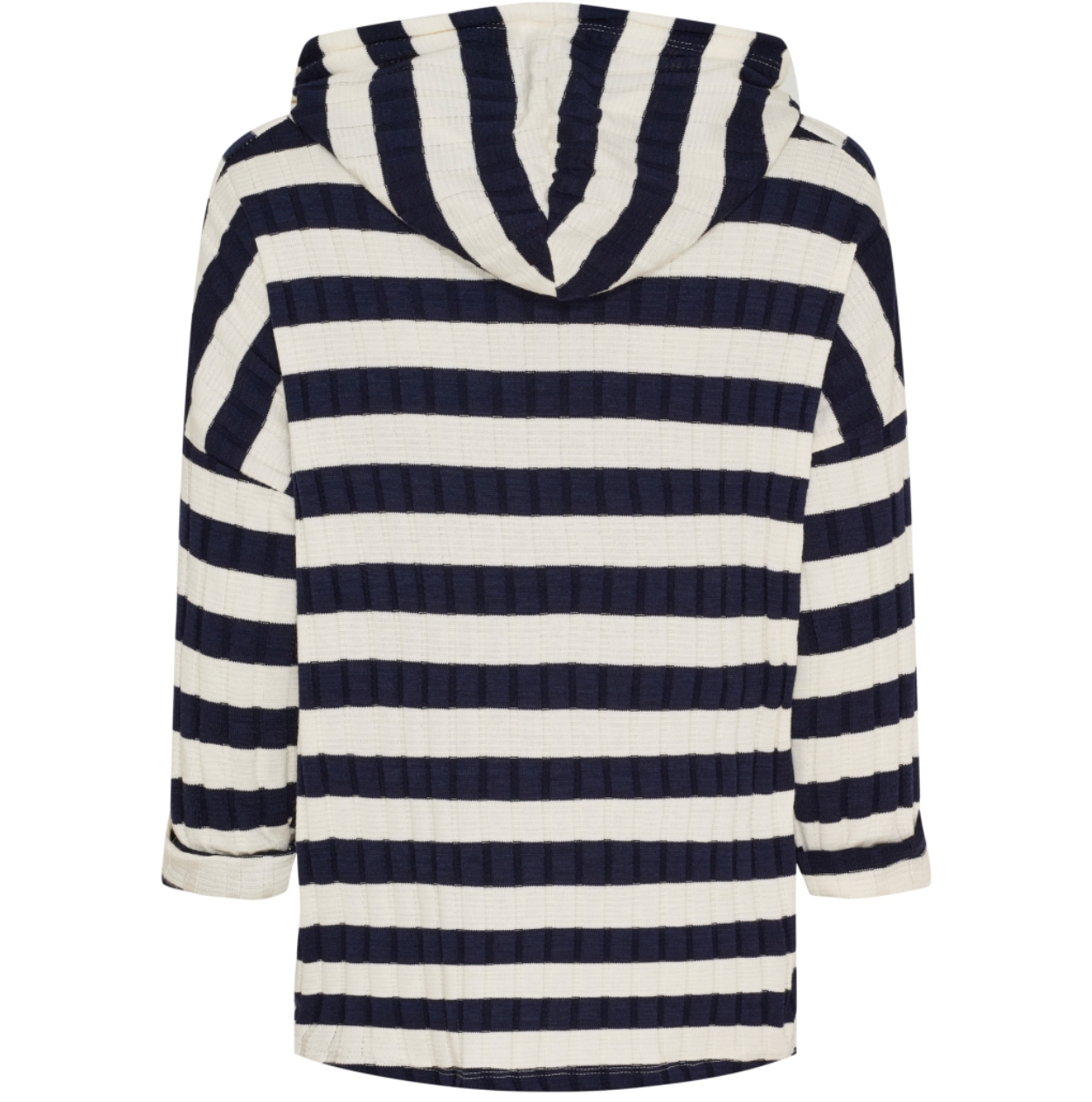 Bluse med hætte - Navy