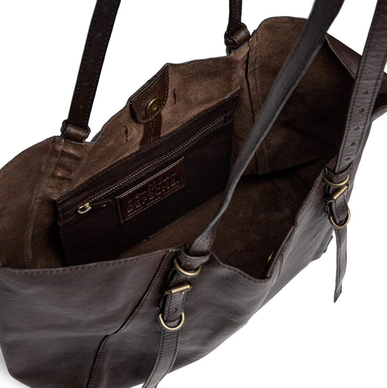Skuldertaske - Dark brown