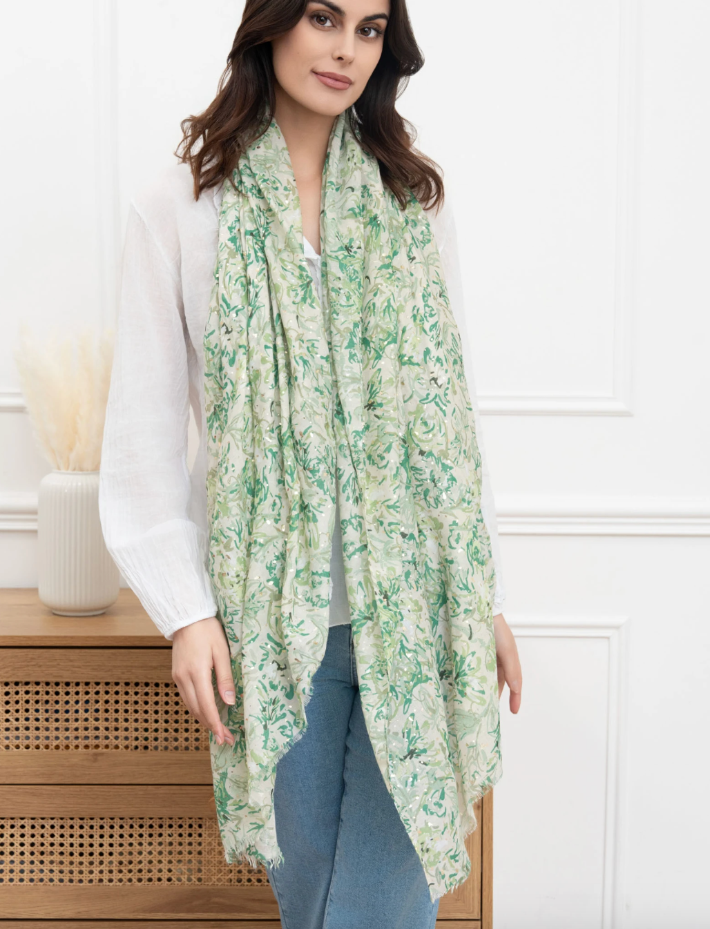 Tørklæde Nelly Green