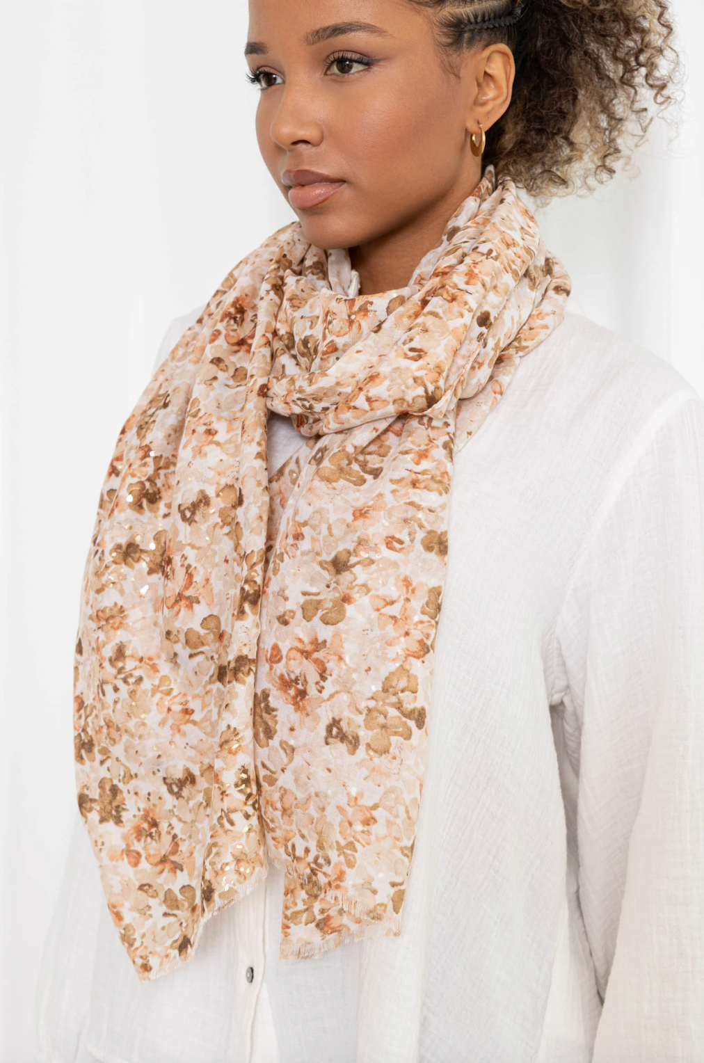 Tørklæde Nelly Beige