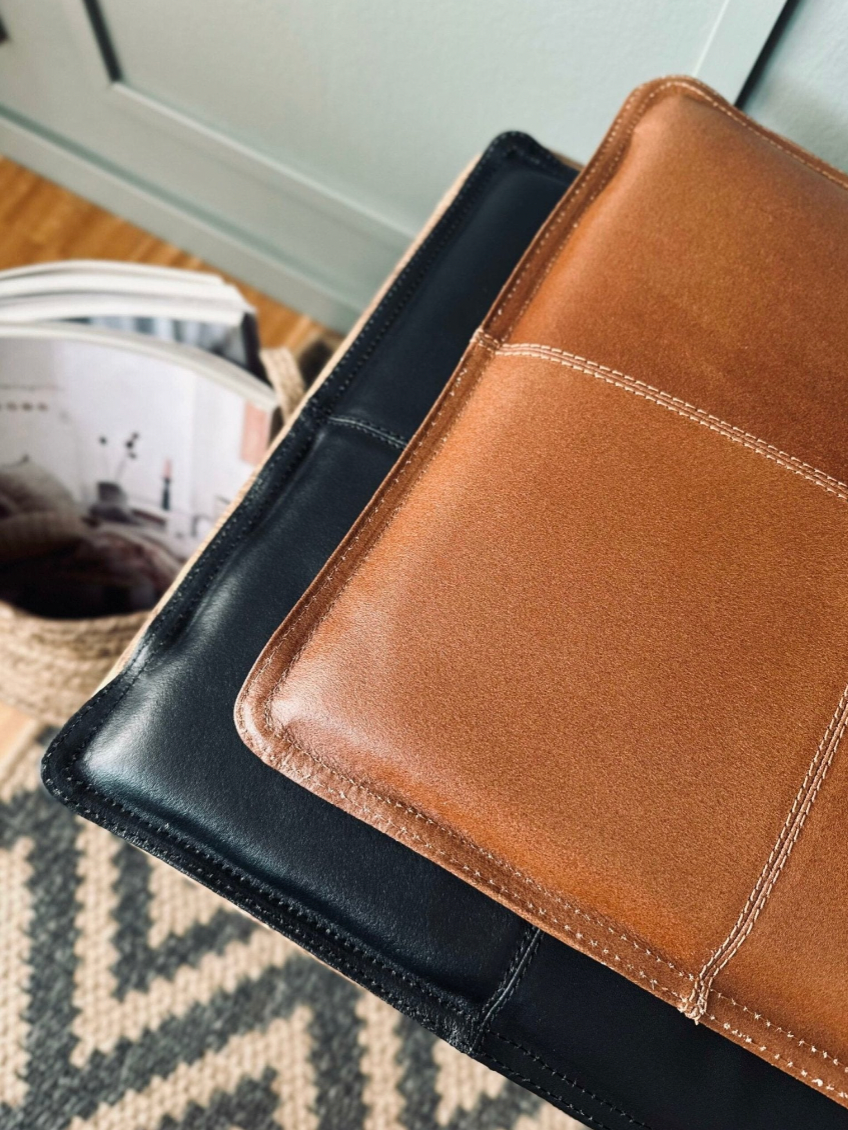 Hynde i læder 120cm - Cognac bøffellæder