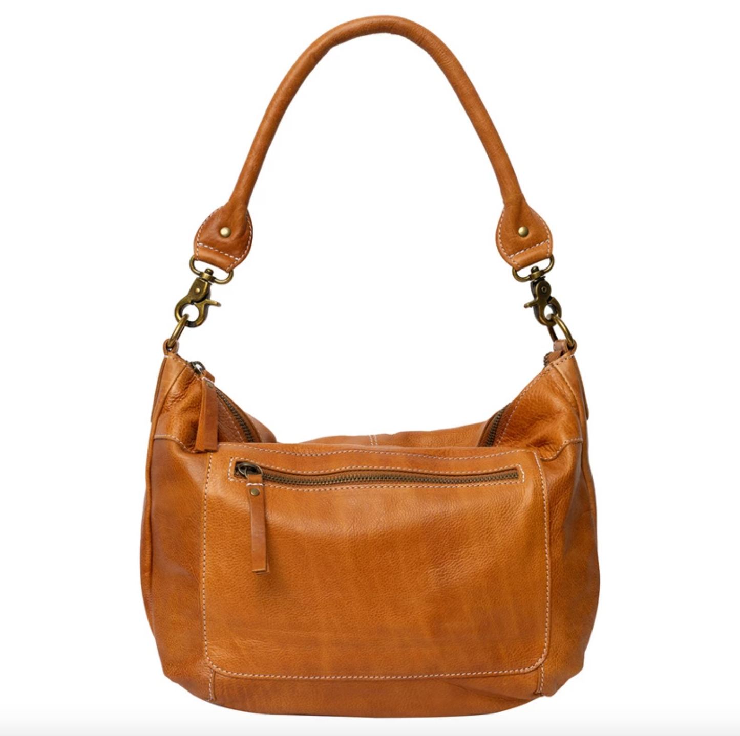 Skuldertaske Naomi small - Cognac