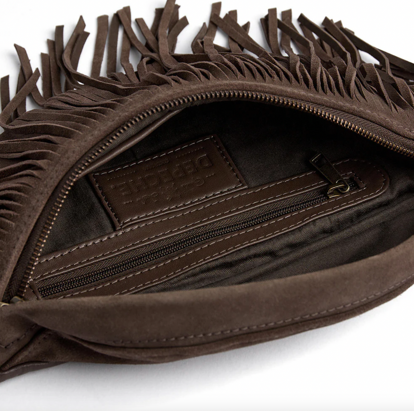 Bumbag med frynser - Deer brown