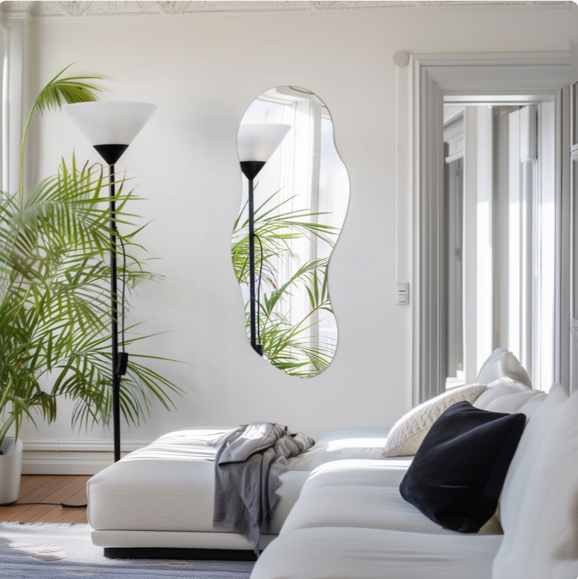 Stilrent Akryl Vægspejl – 40 x 80 cm