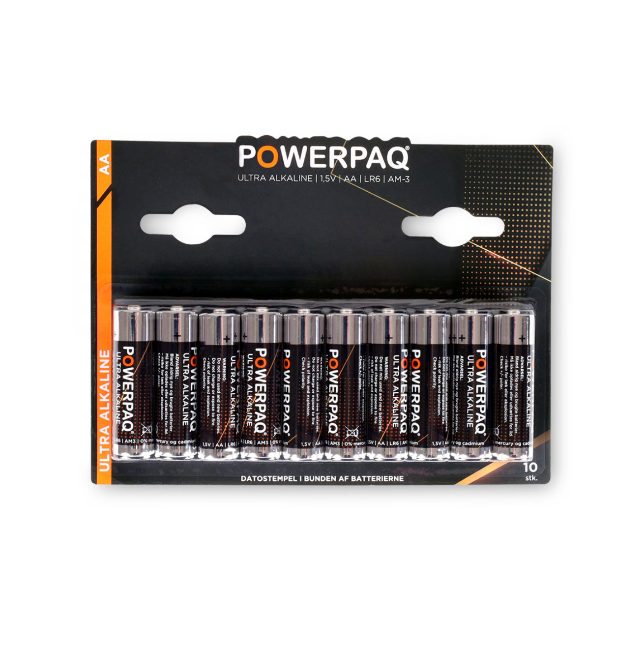 Batterier Powerpaq - AA pakke med 10 stk.
