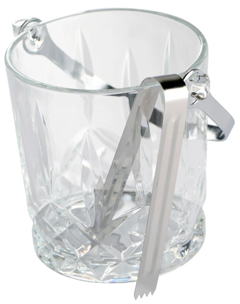 Isspand med 4 glas