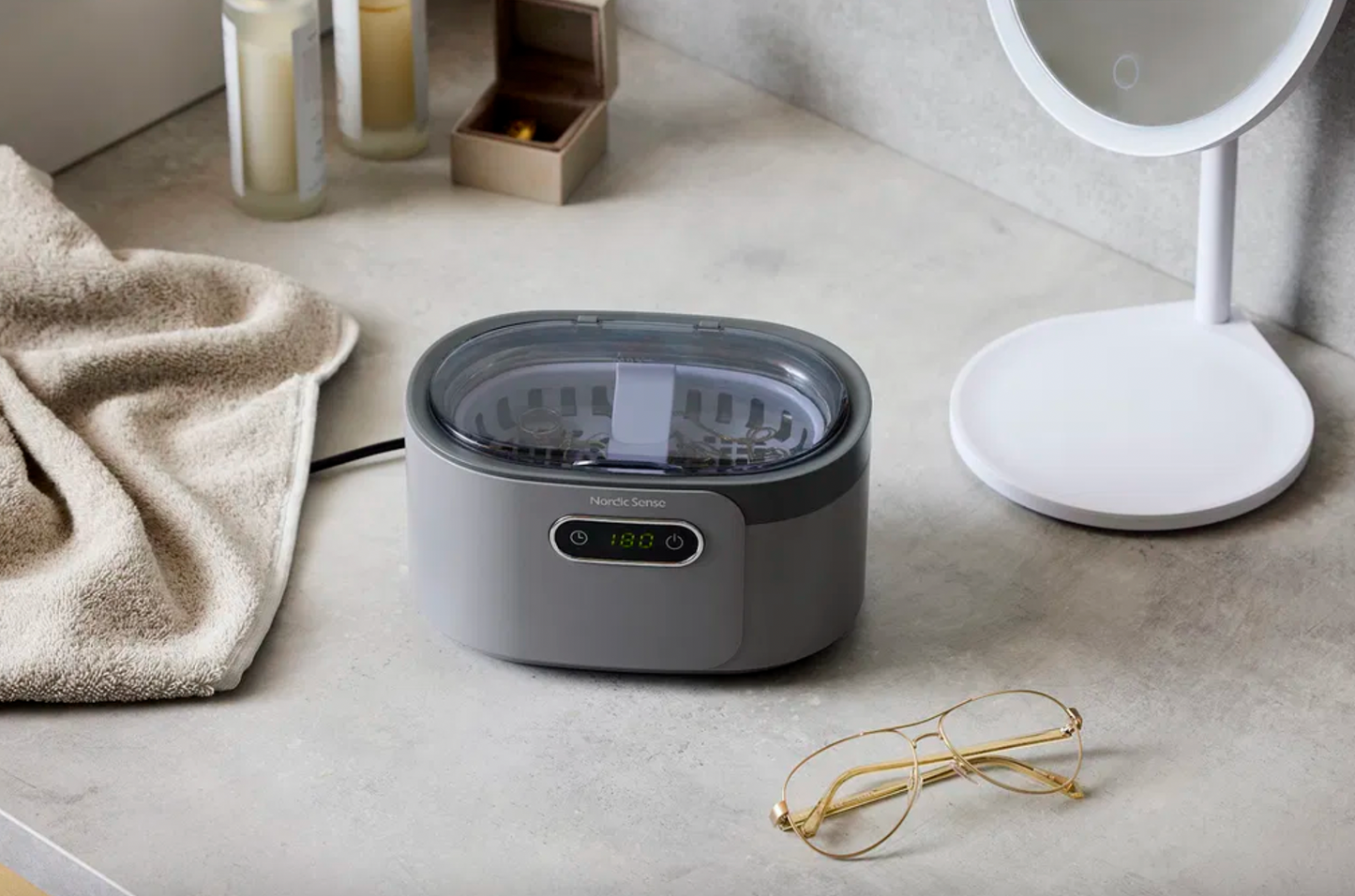 Ultralydsrenser til smykker og briller