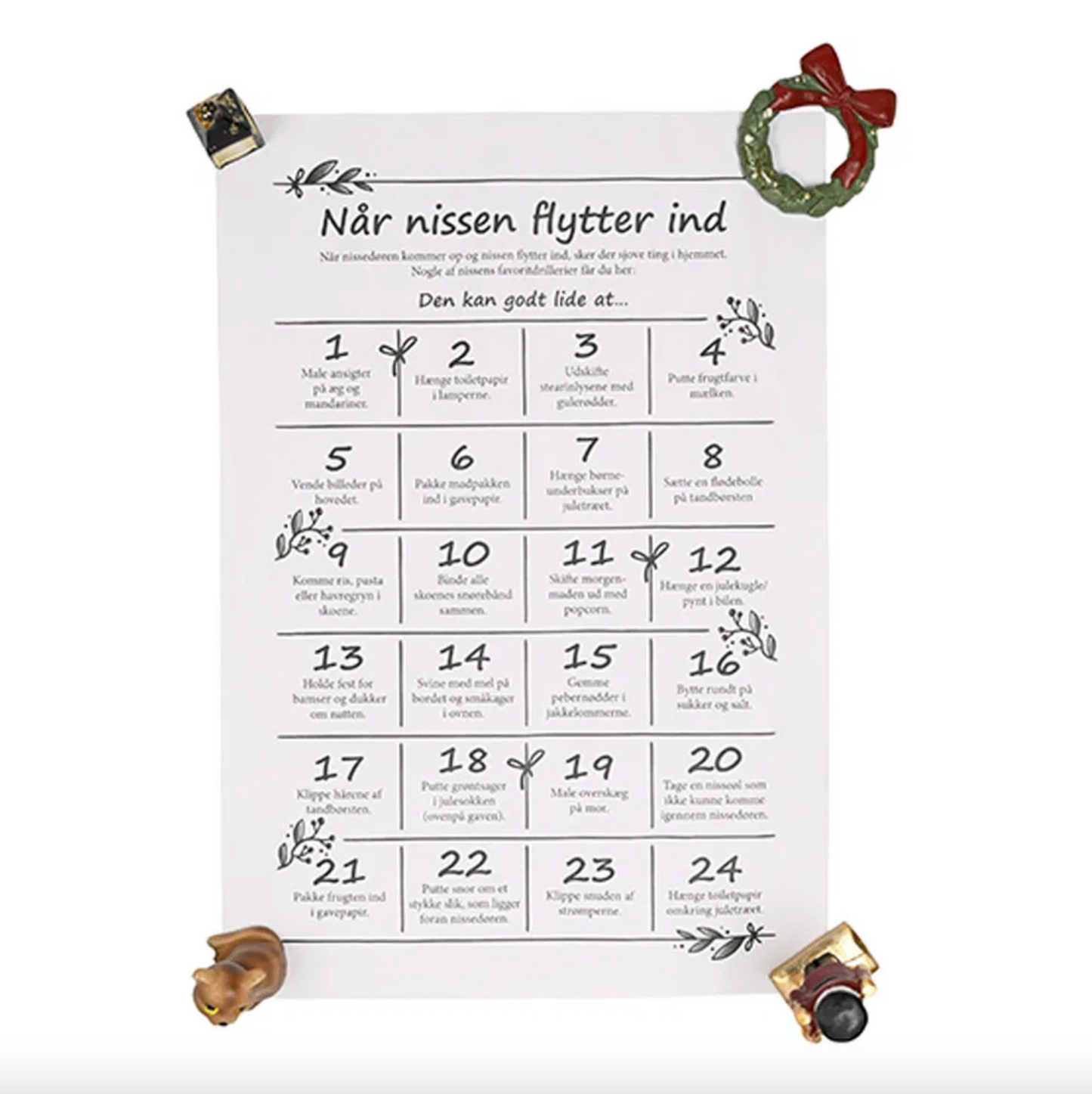 Nissedør med tilbehør - 7 dele
