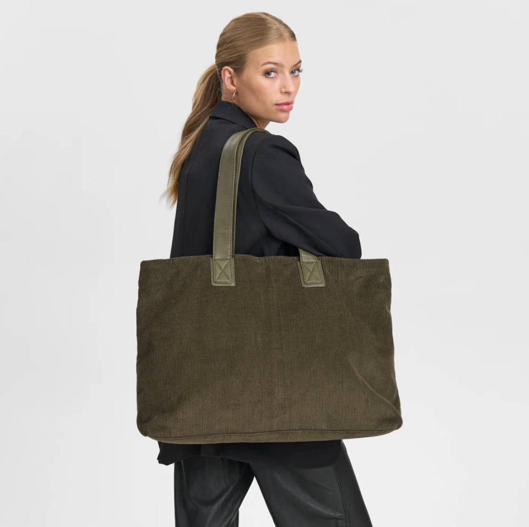 Shopper Fløjl - Army