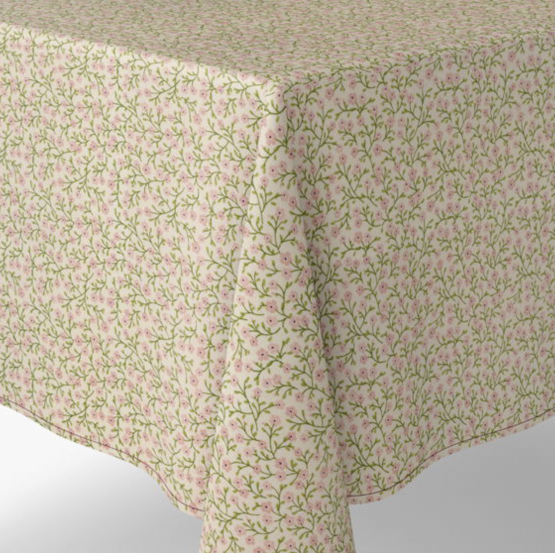 Dug med blomster - 140x240