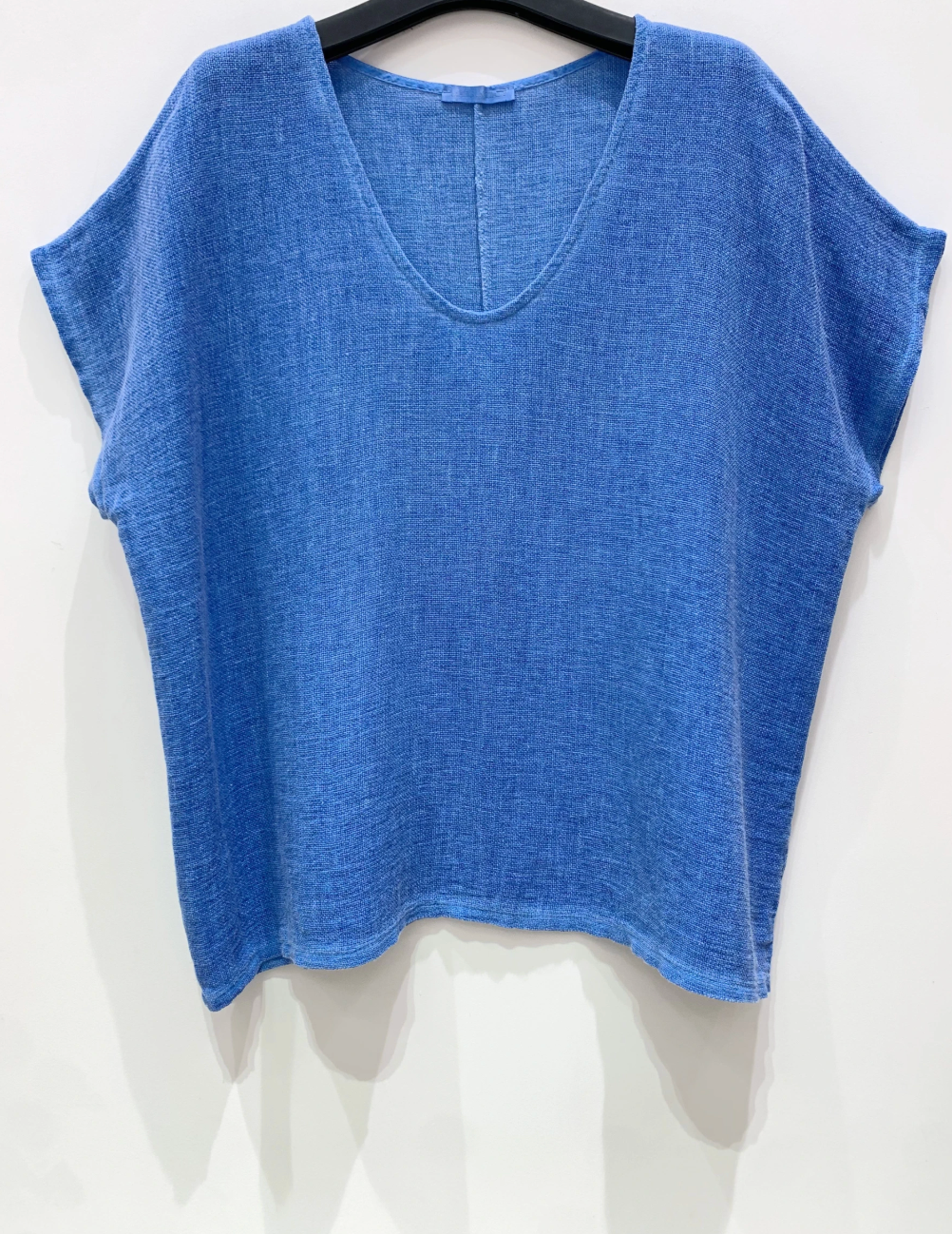 T-shirt Cozy hørmix - Blue