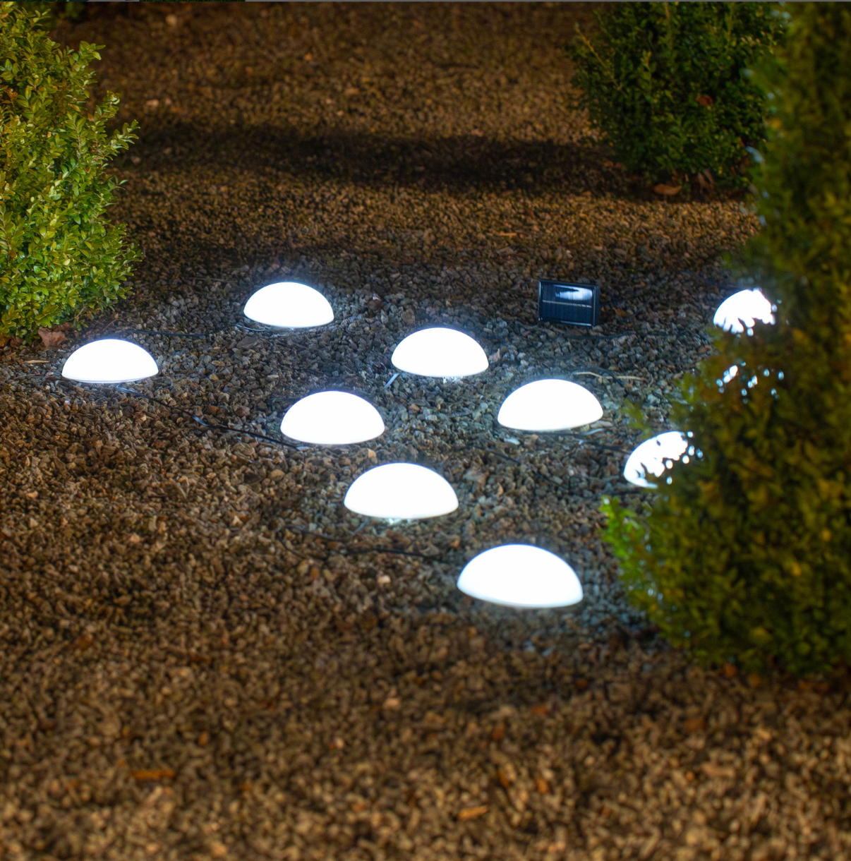 Solar Halvkugle LED lampe - 5 pak