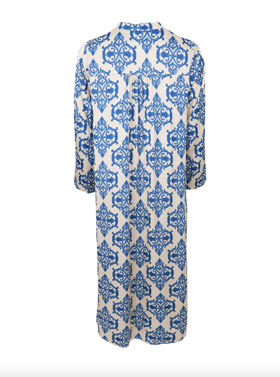 ZENTHA satin dress - Off White Blue