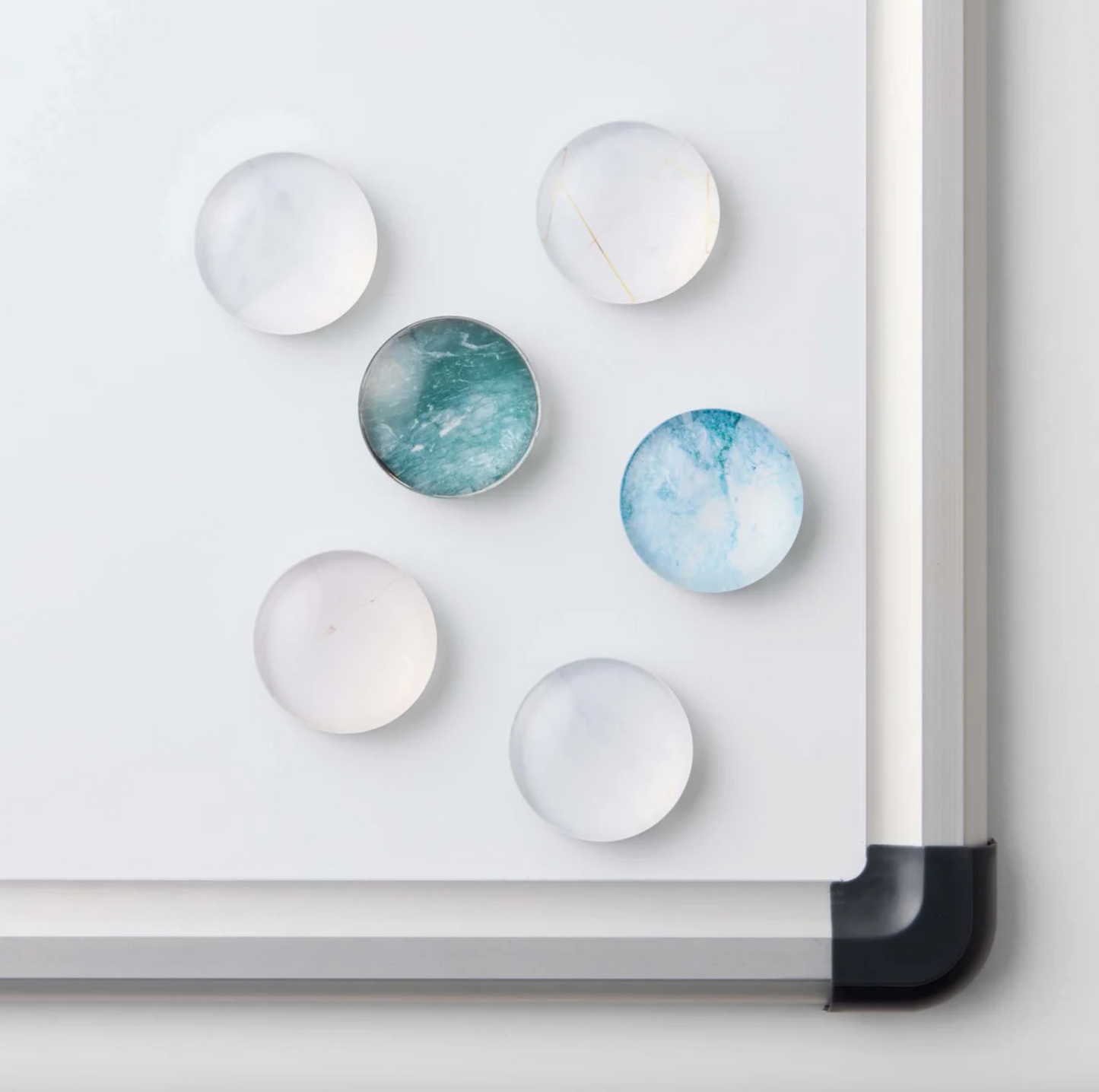 Magneter til whiteboards i glas - 6 stk