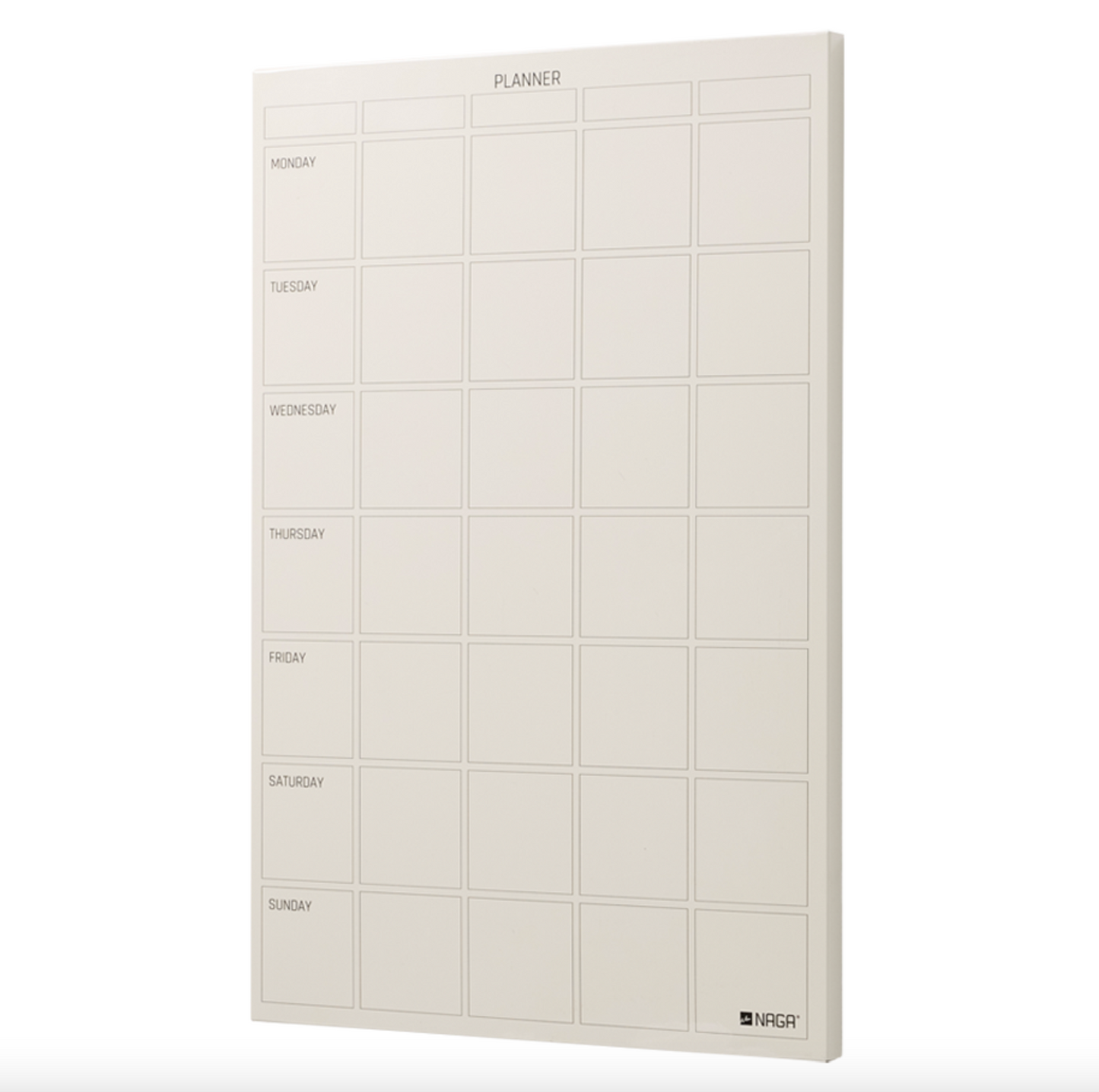 Tavle magnetisk beige - Week planner