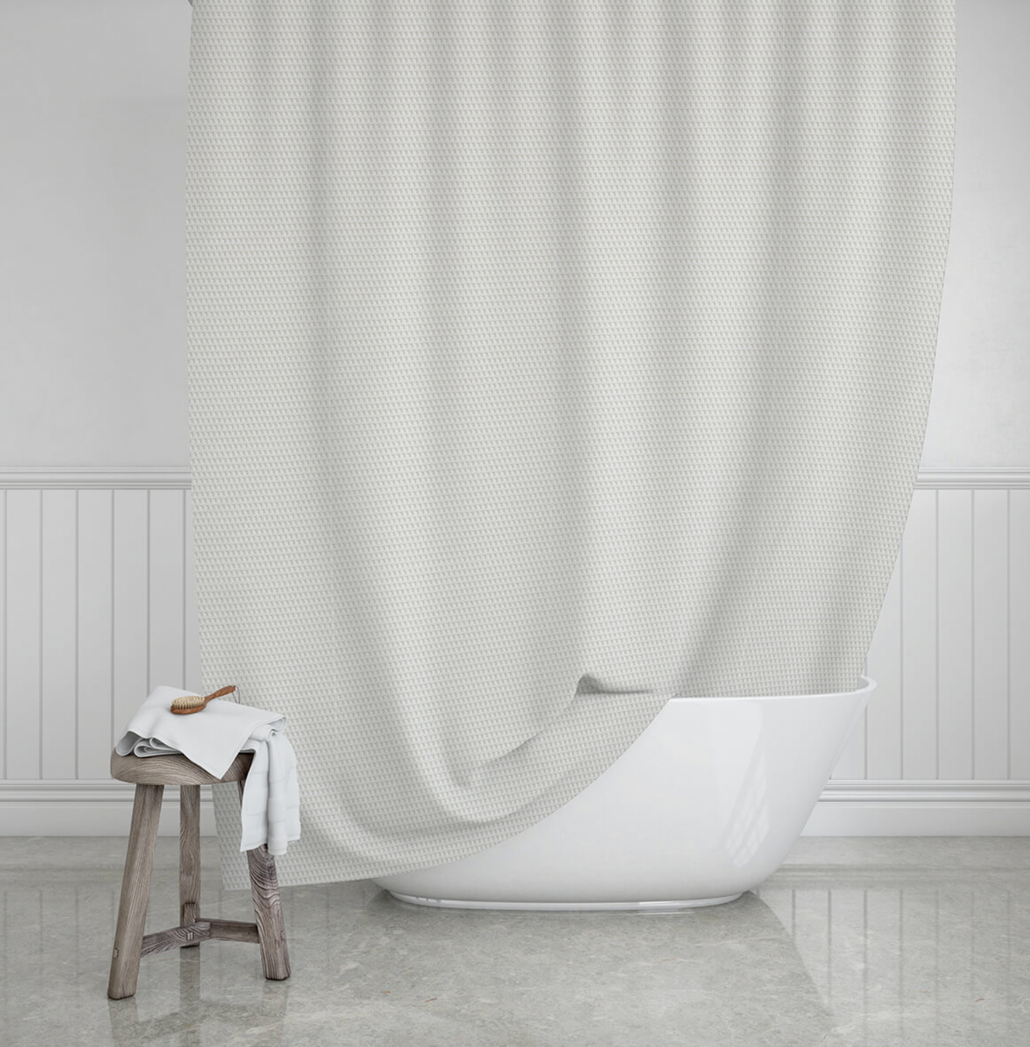 Bruseforhæng Camellia white - 180x200