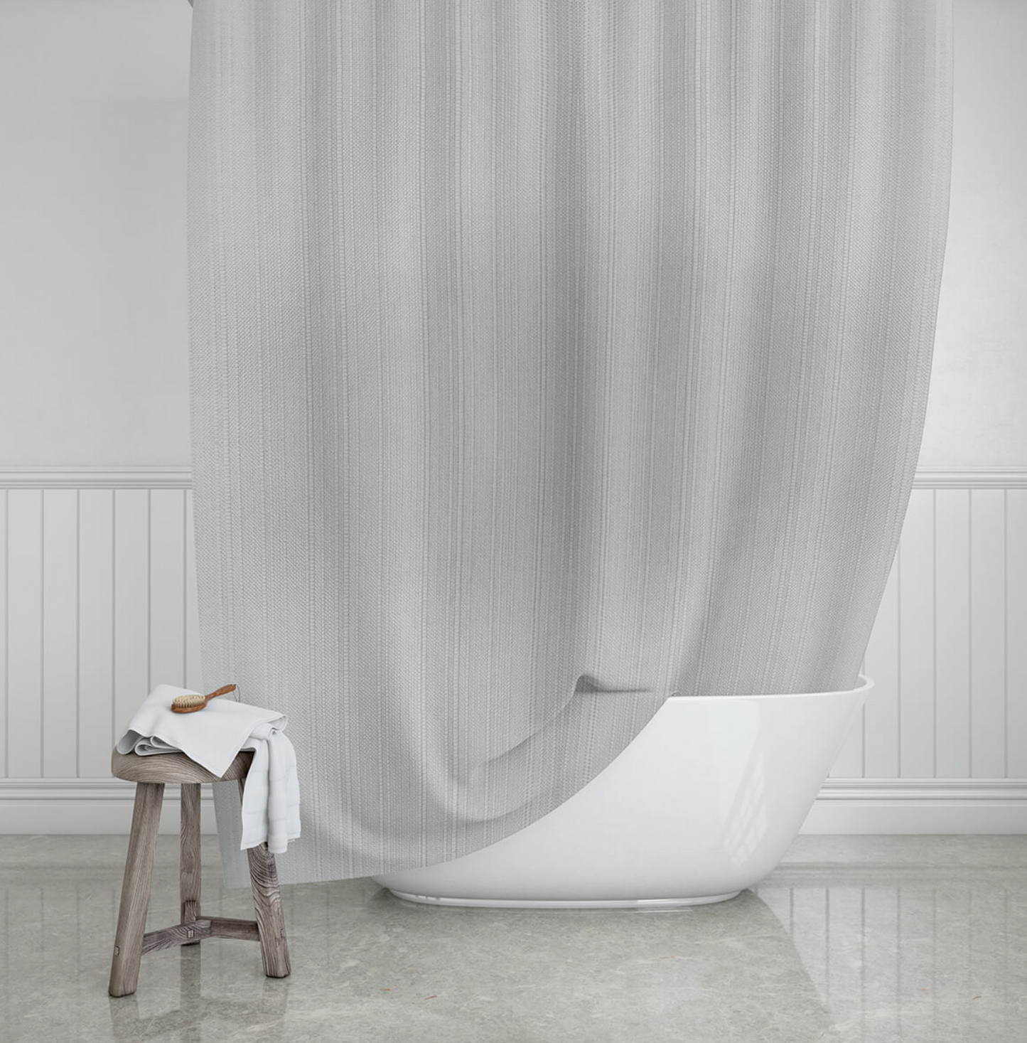 Bruseforhæng Etherea grey - 180x200