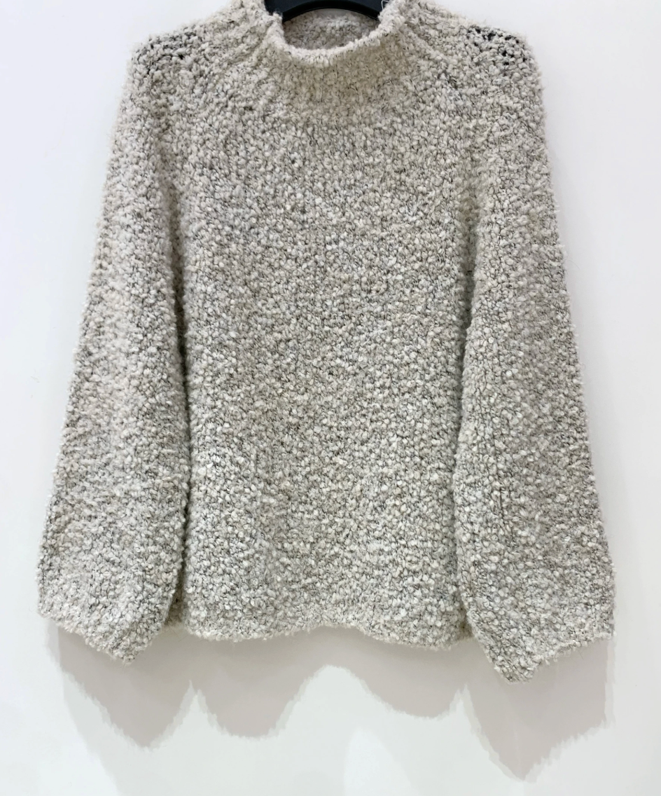 Strik boucle beige