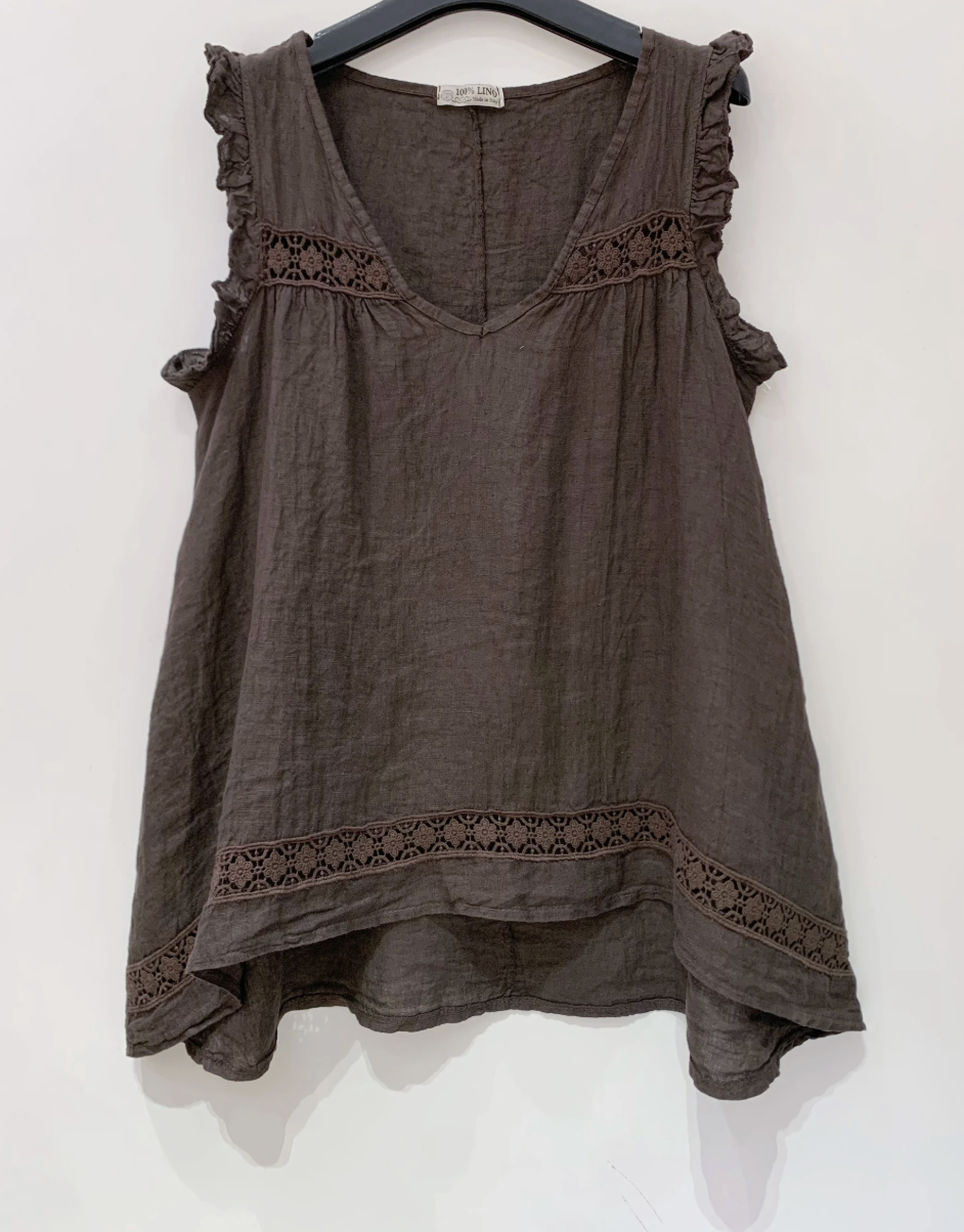 Brown linen