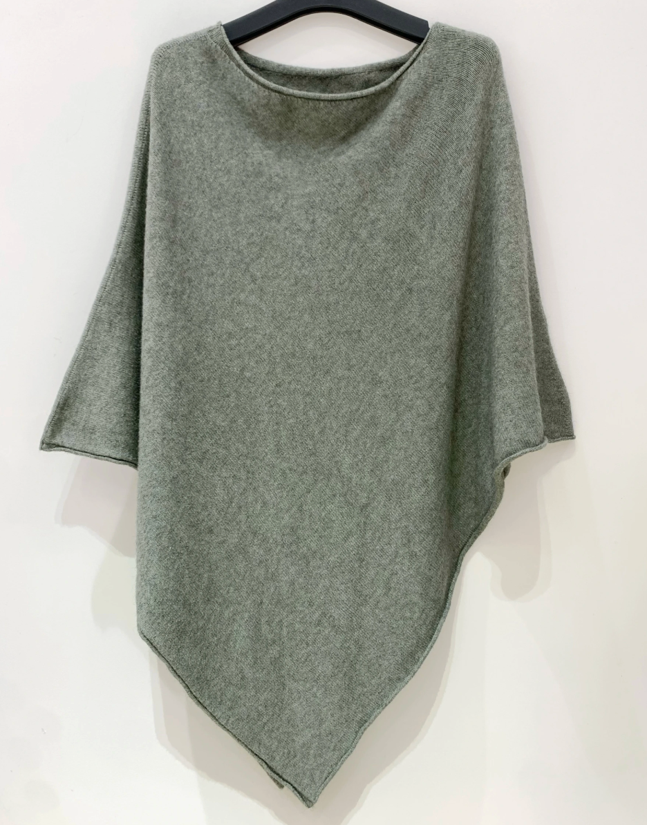 Poncho kaki