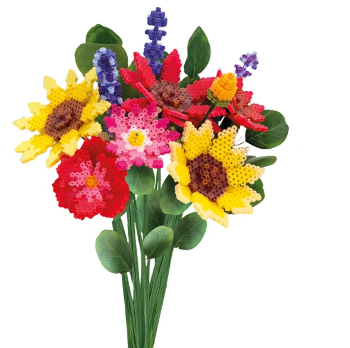 Perlebuket solsikke - 10 blomster