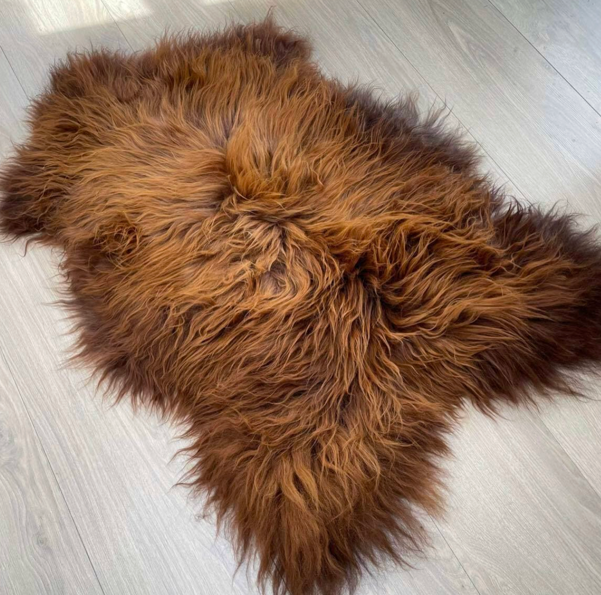 Islandsk lammeskind - Rusty Brown
