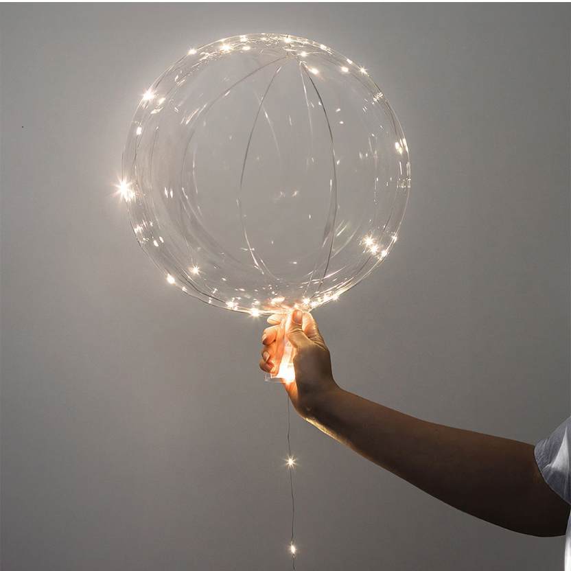 LED Balloner - 10 pak (varm hvid lys)