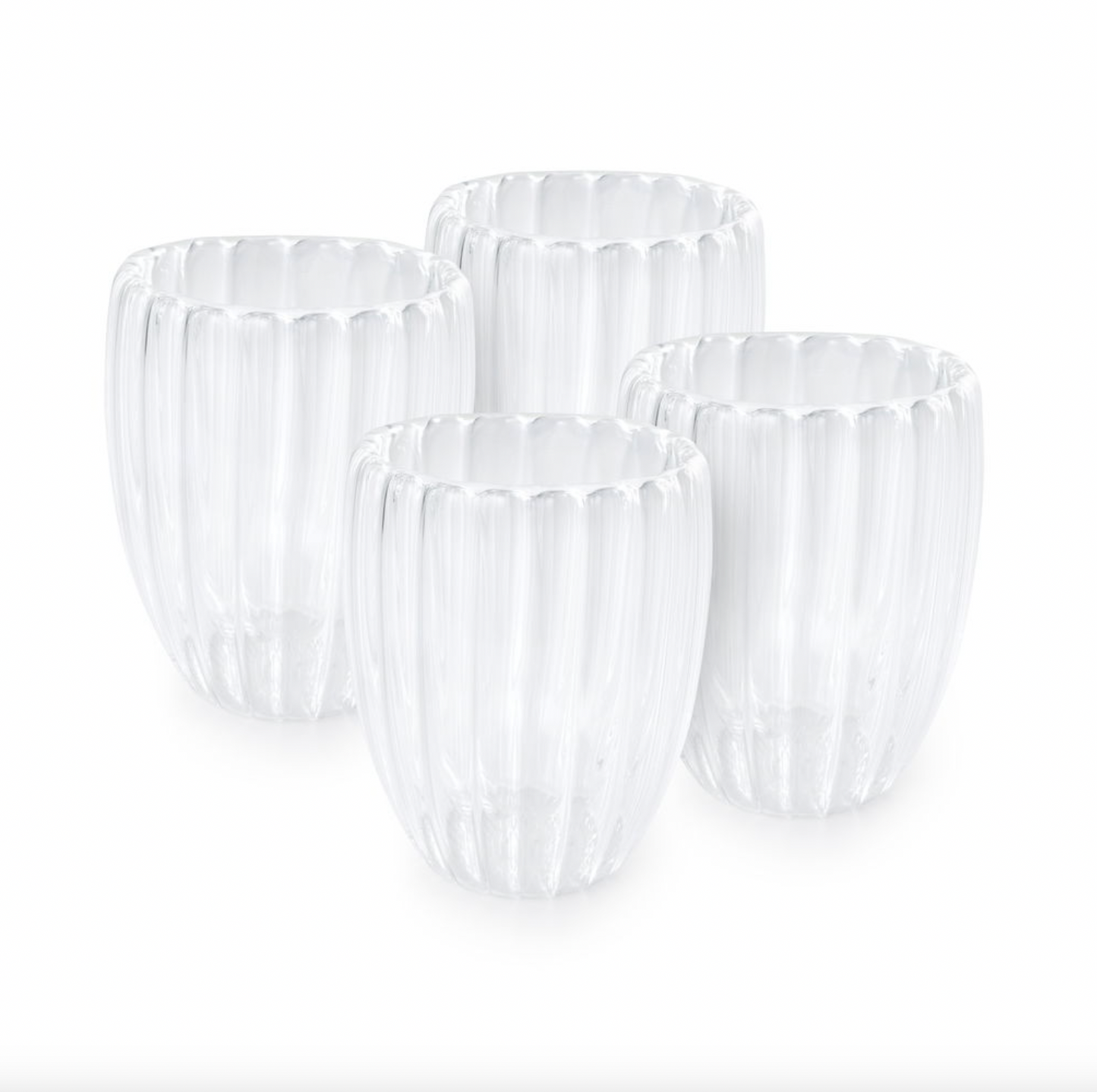 Termoglas med riller - 4stk