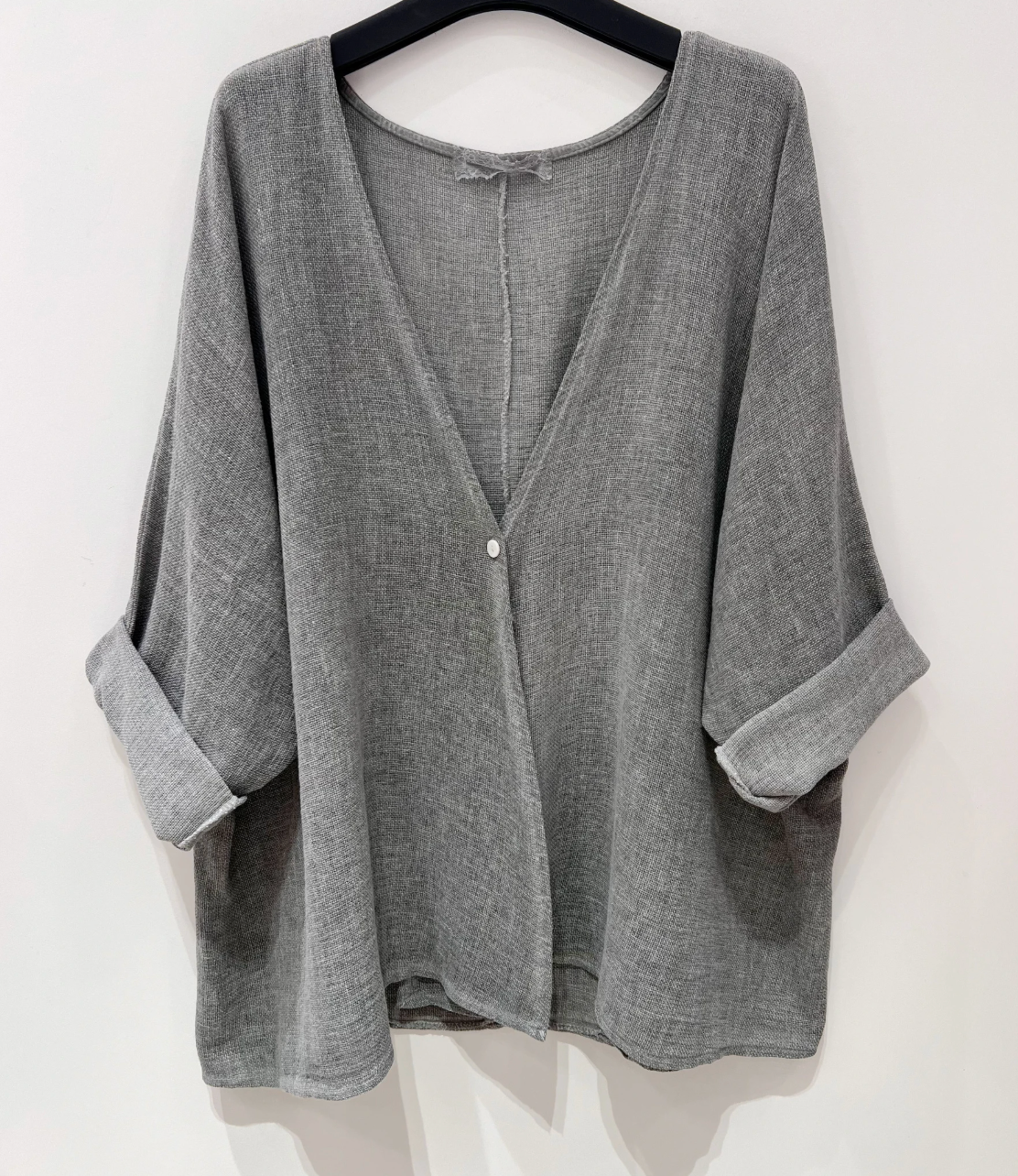 Cardigan HANNA Stone hørmix