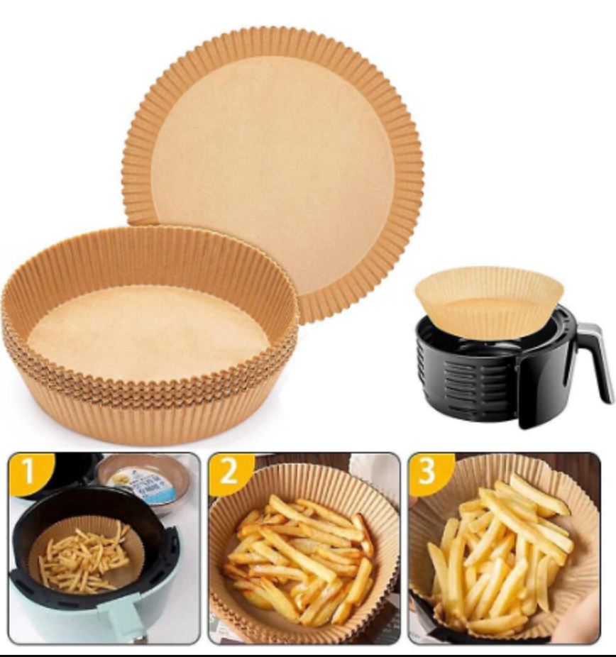 Airfryer Papirforme, Rund - 50 stk.