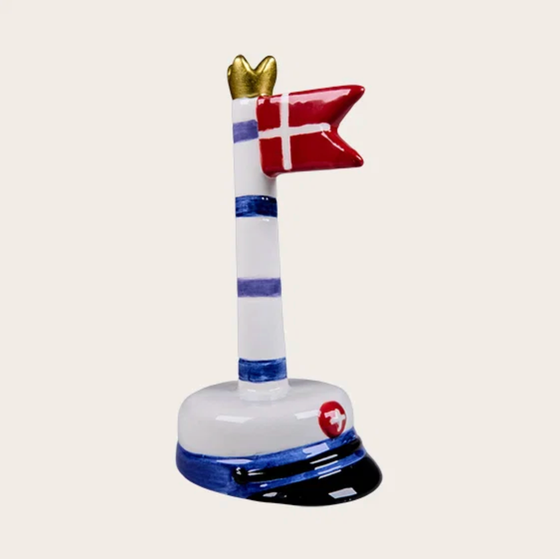 Studenterflag med striber 12 cm - Flere farver