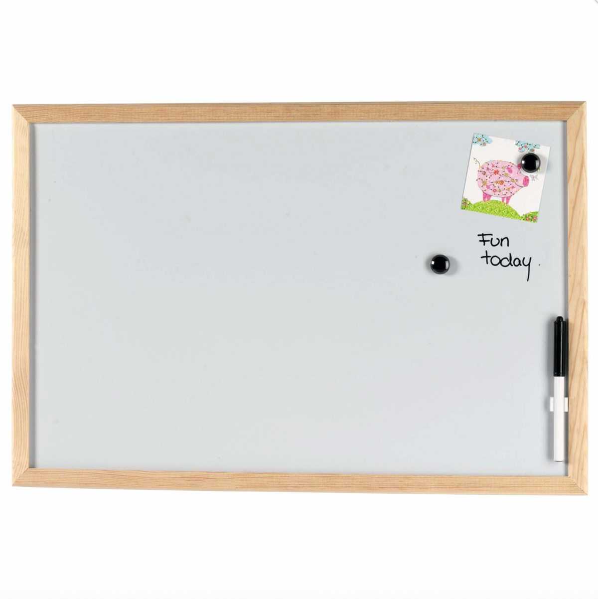 Whiteboard tavle med natur ramme 60x40 cm