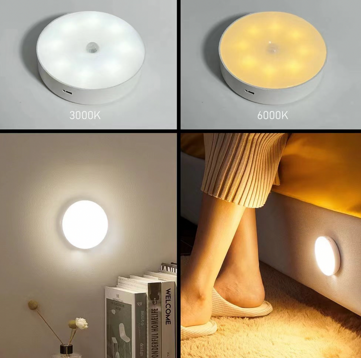 Sensor spotlamper - pakke med 3 stk