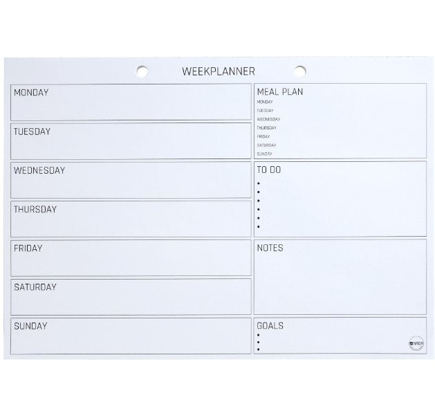 A4 planlægningsblok, ugeplan med Noter - VIAMAJA.DK