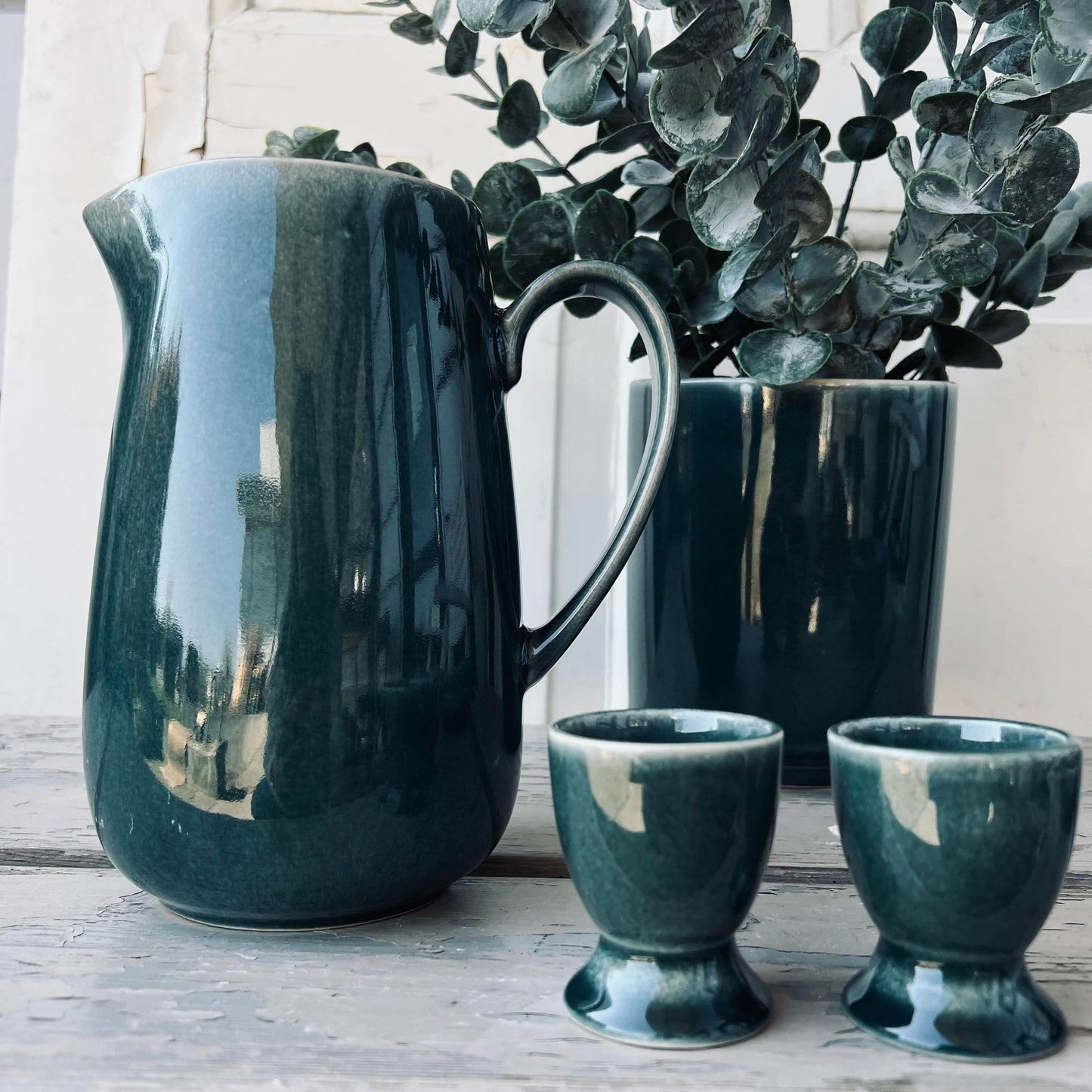 Æggebægre stentøj - Havgrøn - VIAMAJA.DK