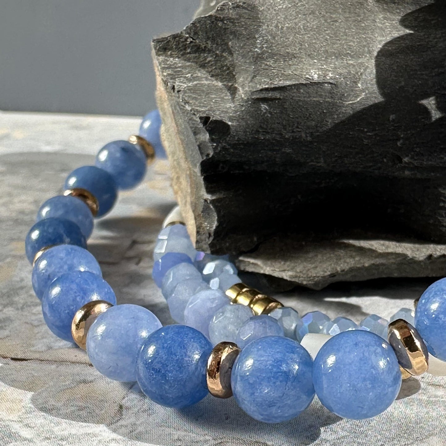 Armbånd GISELE Blue – Sæt med 3 stk - VIAMAJA.DK