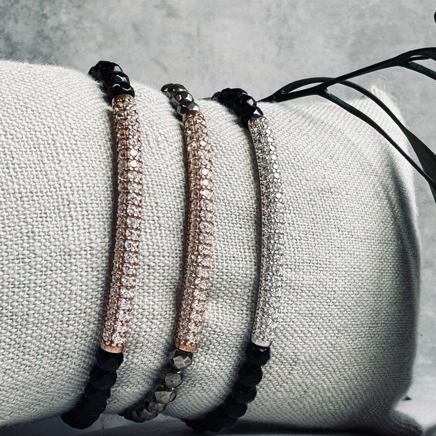 Armbånd Maja PYRIT m. forgyldt sterling silver - VIAMAJA.DK