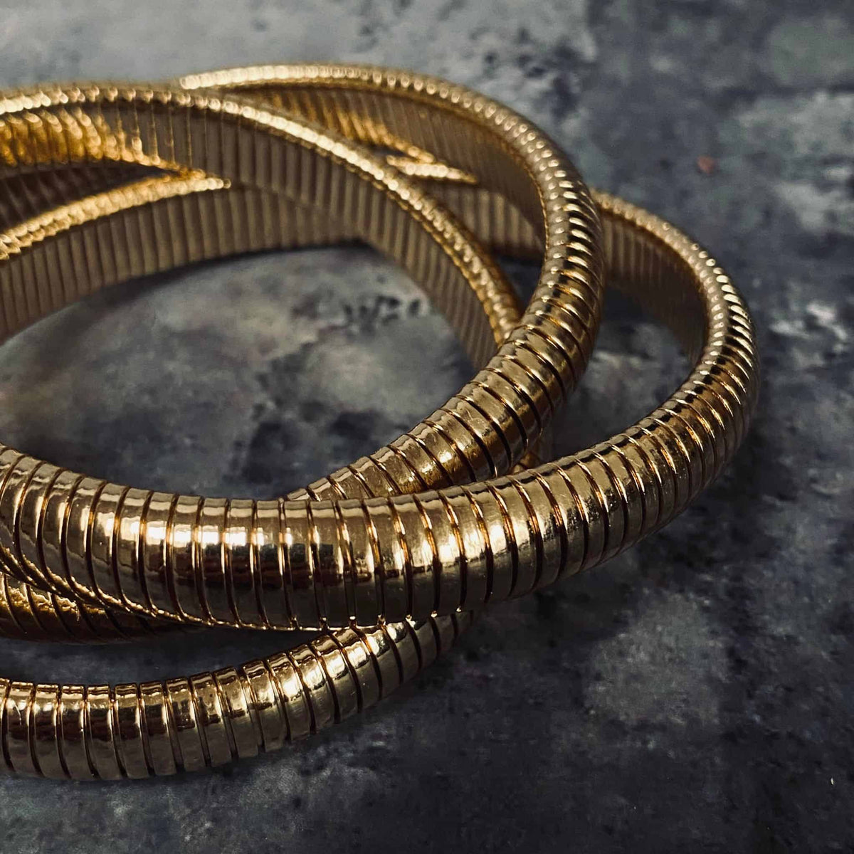 Armbånd - sæt af 3stk - 14 karat guldbelagt - VIAMAJA.DK