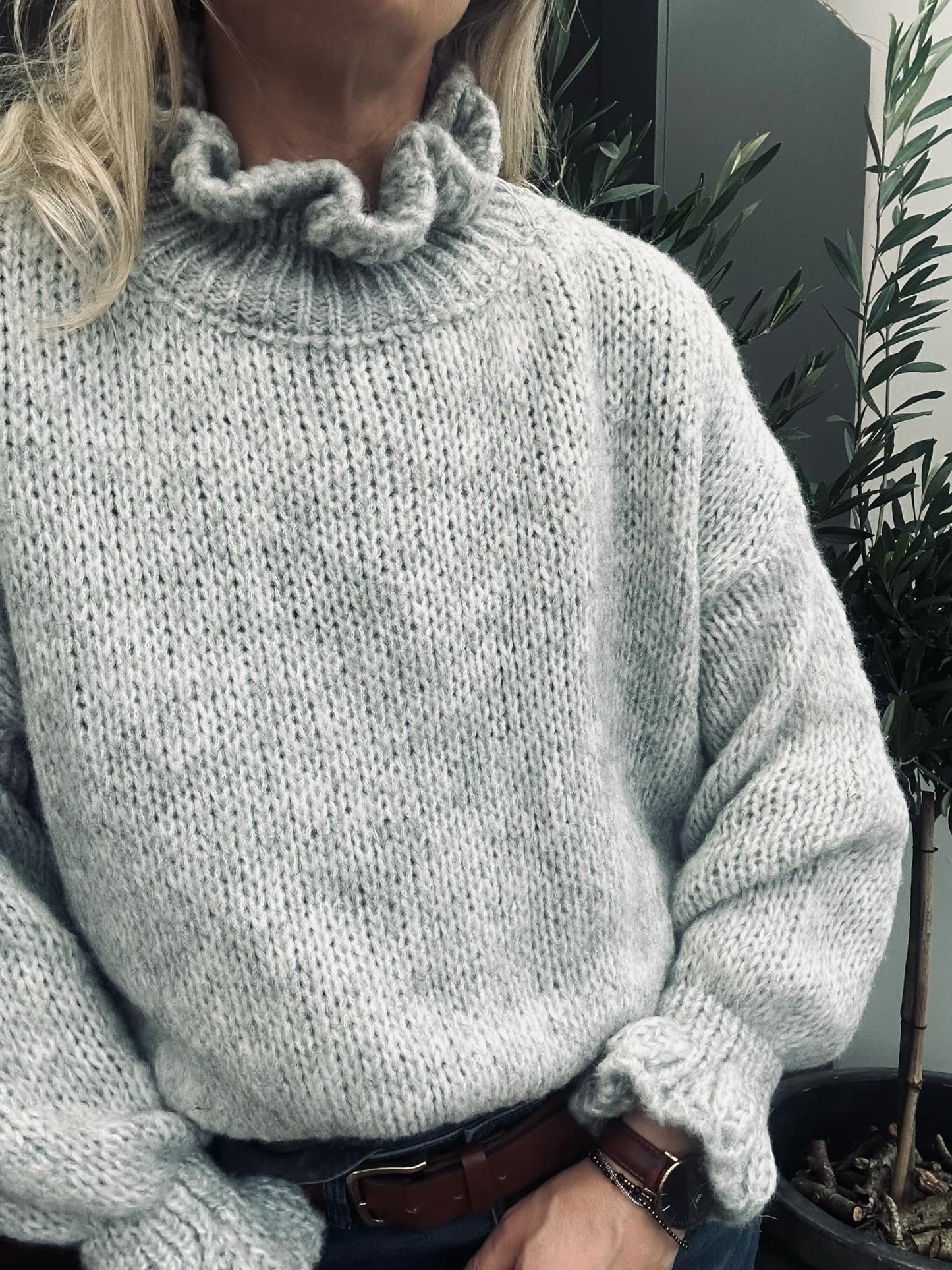 Strik Nina - Grå