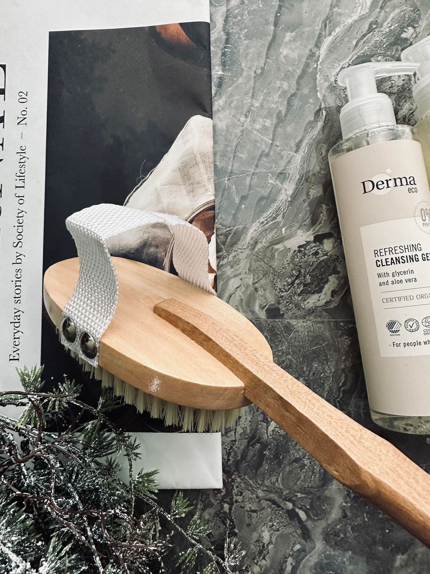 Badebørste af natur fibre - VIAMAJA.DK